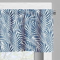 thumbnail image 3 of Ambesonne Navy Blue Valance Pack of 2, Abstract Exotic Nature, 54"X12", Blue White, 3 of 5