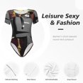 thumbnail image 4 of Rocae Roblox pour une Pièce Col Rond Manches Courtes Justaucorps pour Femmes Justaucorps Basique Décontracté Combinaison Quotidienne T-Shirts-Xx-Grand, 4 of 7
