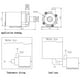 thumbnail image 5 of Bomba sumergible para piscinas, 12 V CC, 3 m, 240 l/h, motor sin escobillas ultrasilencioso. 10, 5 of 9