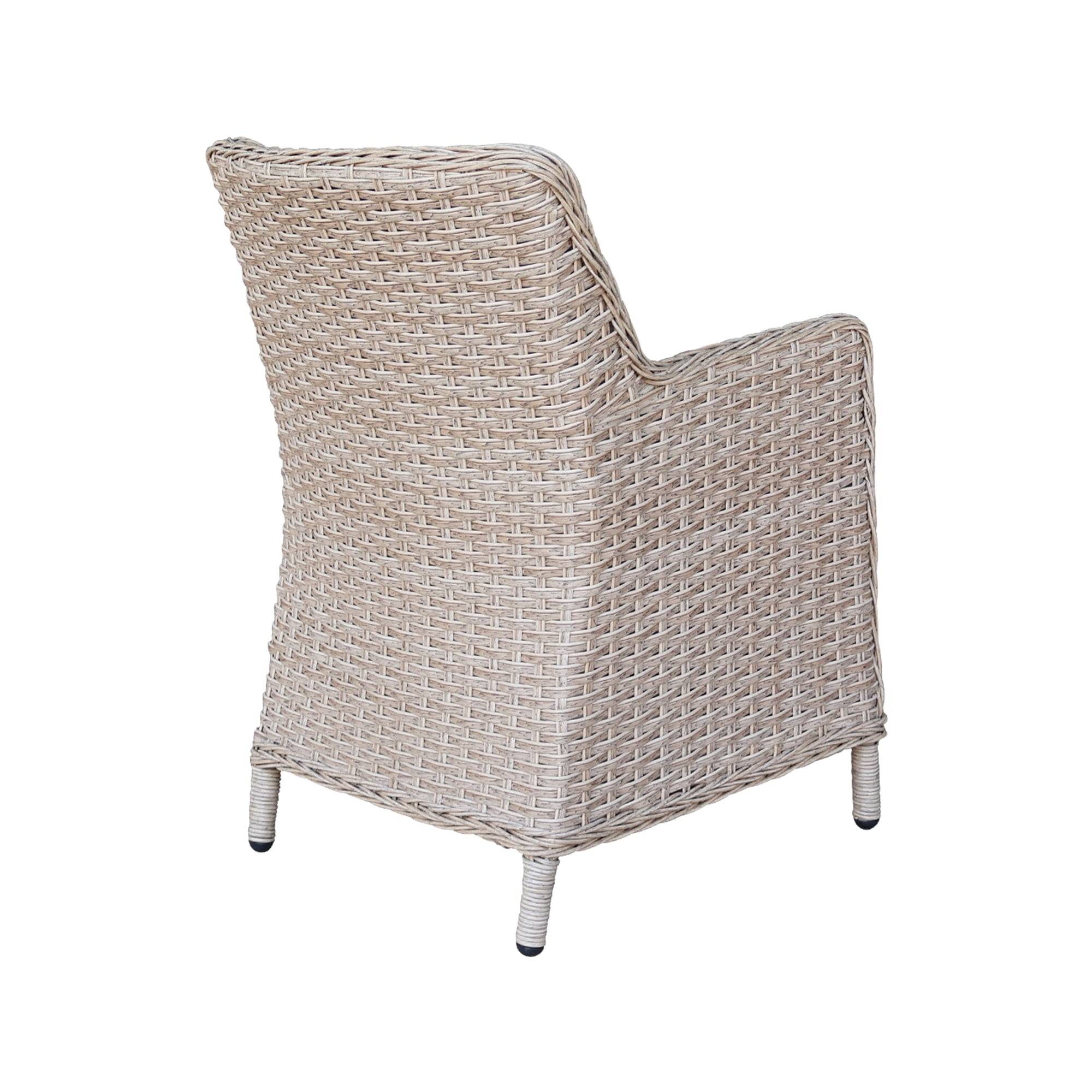 International Concepts Commercial Grade Outdoor Patio Dining Chair with All-Weather Wicker and 2-Inch Quick-Dry Cushion
