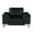 Black, variant on Fashionable Leather Seat With Legs And Strong Wood Construction Versatile Reclining Chair Foam Padding Solid