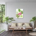 thumbnail image 5 of Melissa Wang 'Tropical Flamingo II' Outdoor Canvas 24x24, 5 of 5