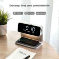 thumbnail image 4 of unique Wireless Charging Alarm Clock, Bedside Lamp with 3 Brightness Levels and Digital Snooze Alarm Clock for Bedroom Decoration, 4 of 5