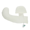 thumbnail image 1 of Almohada de apoyo para el embarazo, ajustable, desmontable, en forma de U, almohada de apoyo para maternidad para dormir, color blanco y dorado, 1 of 15