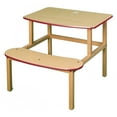 thumbnail image 6 of Wild Zoo Furniture s-d mpl-wht-wz Student Desk - Maple-White, 6 of 10