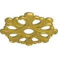 thumbnail image 3 of Ekena Millwork 20 7/8"OD x 3 5/8"ID x 1"P Angel Ceiling Medallion (Fits Canopies up to 4 3/8"), Hand-Painted Rich Gold, 3 of 7