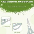 thumbnail image 3 of FACEGA 2Pcs Scissors All Purpose,Opening A Bottle Cap 7.7" School Scissors,Cold Walnuts Fabric Scissors for Cutting Clothes,Green, 3 of 7
