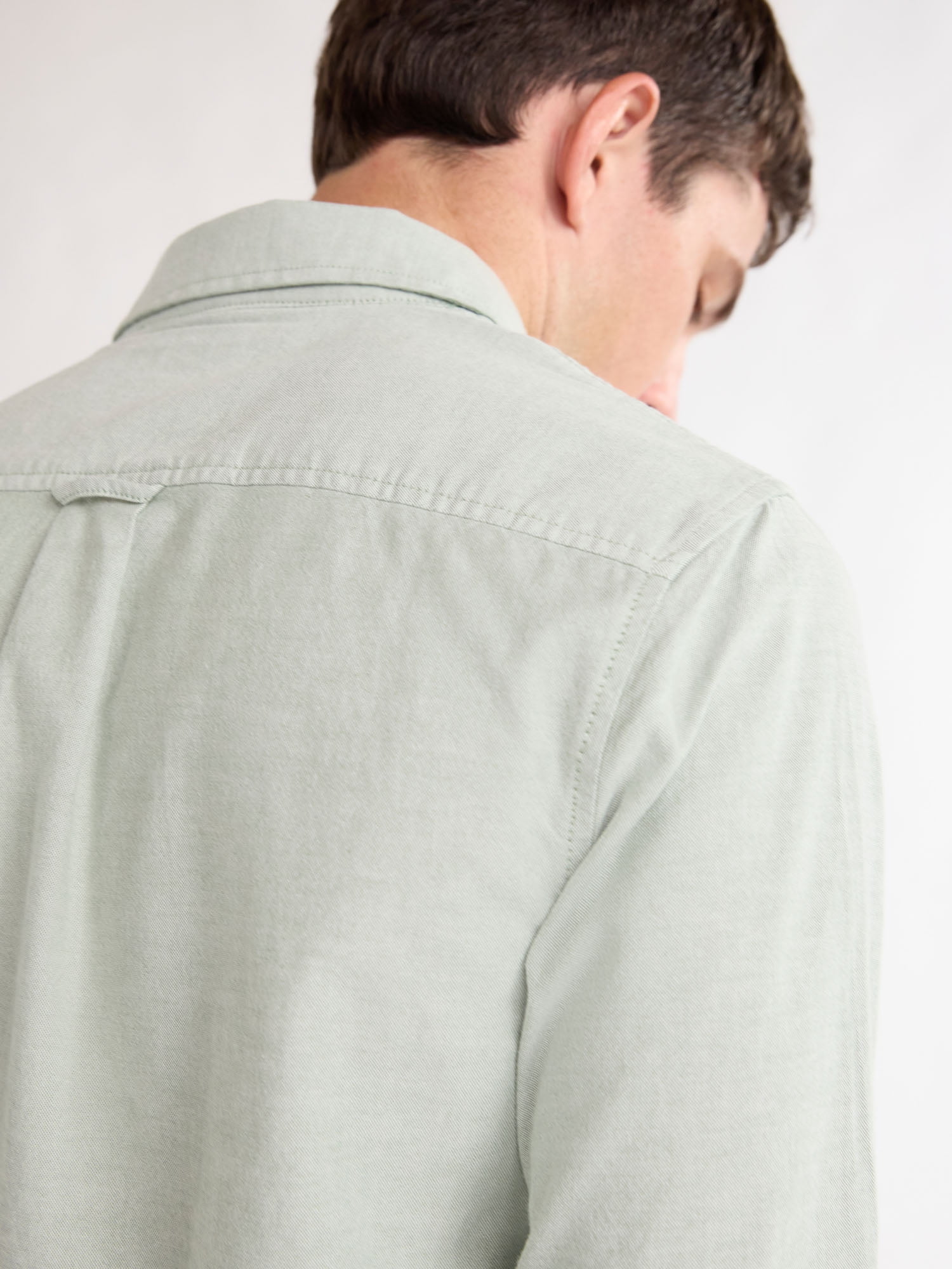 Free Assembly Men's Oxford Woven Shirt With Long Sleeves, Sizes XS-3XL