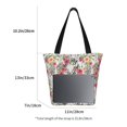 thumbnail image 4 of Ratiio Roses Mixed Zebra Print Shoulder Bag for Women, Polyester Crossbody Purse Lightweight Handbag for Daily Travel and Casual Use, 4 of 6