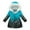 Black, variant on Girl's Winter Coat Parkas Warm Hooded Puffer Jacket Long Tuni Quilted Jacket With Faux Fur Hood E-Pink
