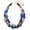 Strong Blue, variant on Chunky Necklace for Women Trendy, 2 Layer Statement Necklace Beaded Necklaces for Women, Fashion Necklace and Earrings Jewelry Set for Women Gifts (NK-10384-Olive-Set)