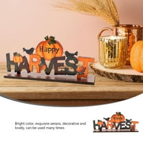 Supvox Thanksgiving Table Centerpiece Thanksgiving Ornament Multi Wood Friends 1pc