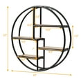 thumbnail image 2 of Costway Étagère de Rangement Suspendue Ronde Circulaire Murale à 4 Niveaux Décoration de Pièce, 2 of 10