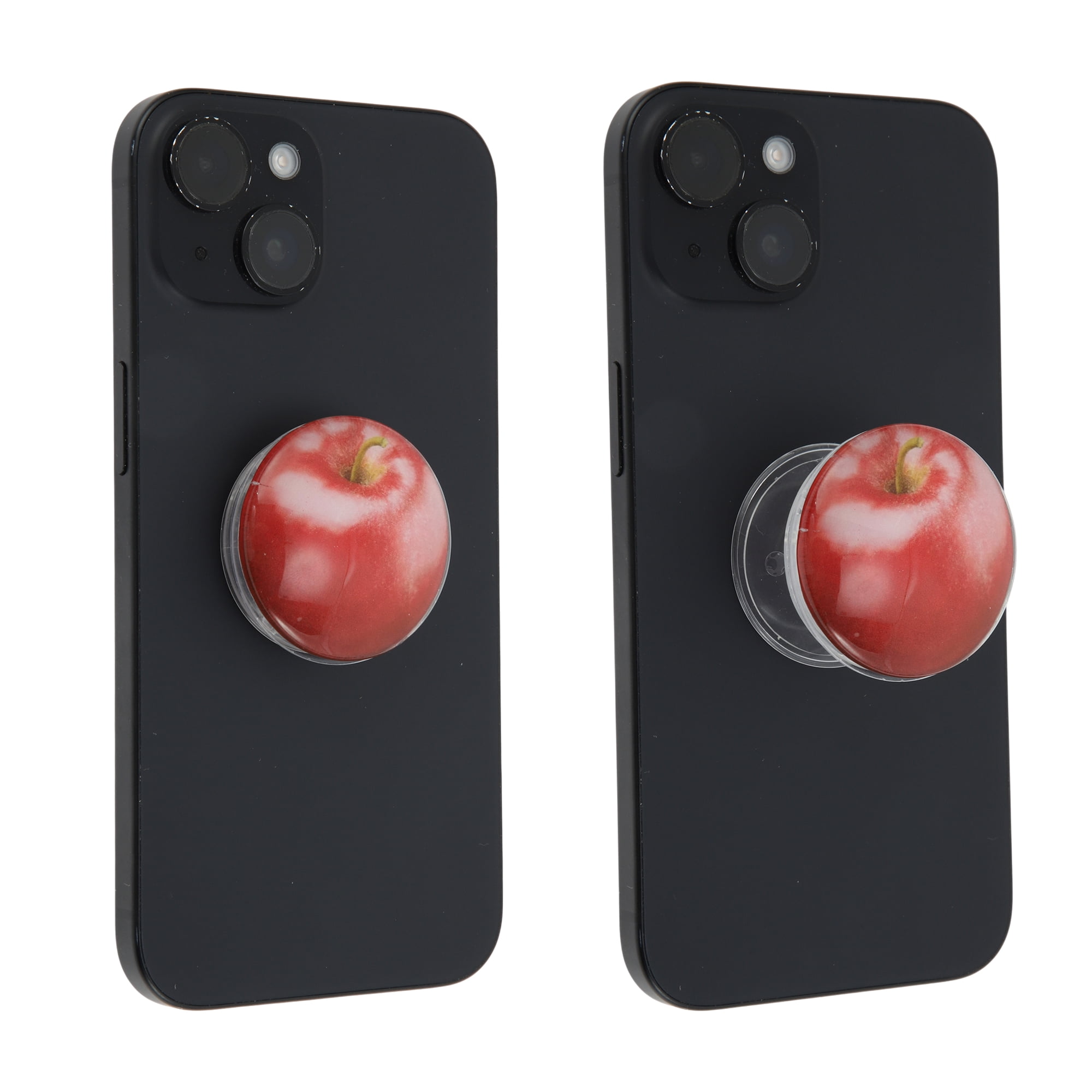 Unique Bargains Crystal Glass Phone Grip 1 Pc Red Apple