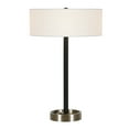thumbnail image 4 of Evelyn&Zoe Estella 24" Glam Metal Table Lamp with White Drum Fabric Shade, 4 of 8