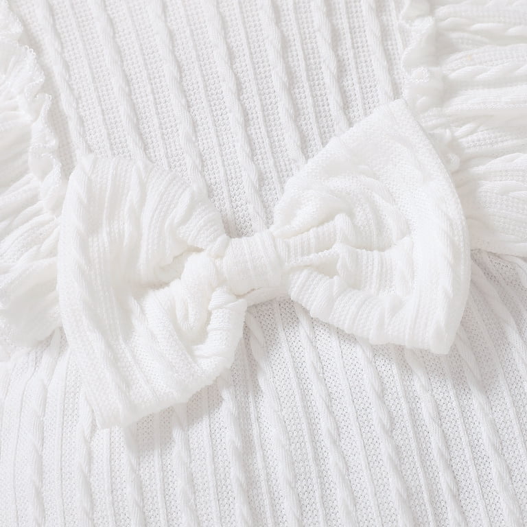 Younger Tree Baby Girl Ruffle Romper with Headband photo 5