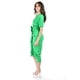 thumbnail image 2 of Vestido Drapeado Con Botones Roman Fashion Juvenil Talla M Verde, 2 of 6