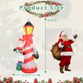 8Ft Height Christmas Inflatable Santa Penguin Lighthouse Outdoor Decorations, Inflatables