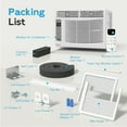 thumbnail image 5 of Energy-Efficient 6000 BTU Window AC Unit: Cools 250 sq ft, Includes Remote, Washable Filter, Dehumidifier & Fan Modes, Quiet Operation, 5 of 7