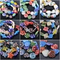 thumbnail image 2 of EOEMY Mixed Millefiori Lampwork Glass Lot Shapes Loose Beads For Jewelry Making-14# 14mm 20Pcs, 2 of 9