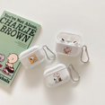 thumbnail image 5 of Bonita funda para auriculares Snoopy Charlie Brown para AirPods 1 2 3 Pro 2021, funda protectora transparente suave de TPU para auriculares inalámbricos Bluetooth, 5 of 5
