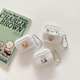 thumbnail image 5 of Bonita funda para auriculares Snoopy Charlie Brown para AirPods 1 2 3 Pro 2021, funda protectora transparente suave de TPU para auriculares inalámbricos Bluetooth, 5 of 5