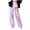 Purple, variant on Cethrio Girls Straight Leg Sweatpants, Drawstring Casual Open Bottom Thermal Winter Pants Black Size 10-12T