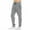 Gray, variant on Trousers Plus Velvet Men's Fashion Sports Leisure Velvet Zipper Solid Color Sport Pants Heavyweight Fleece Cargo Pants