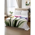thumbnail image 2 of Colorful Tulip Twim Size Flat Sheet, Wrinkleproof & Fadeproof Cooling Flat Bed Sheet Only, Farmhouse Luxury Flowers Botanical Breathable Soft Bedding Top Sheets 66 x 96 Inches, 2 of 8