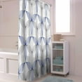 thumbnail image 4 of Shower Curtain Blue Abstract Floral Shower Curtains for Bathroom Decor Modern Art Shower Curtain Sets with Hooks Waterproof Fabric Bath Curtain Small Stall 36" X 72", 4 of 5