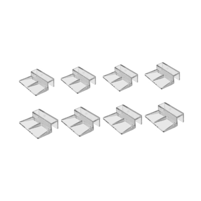 S SERENABLE 8Pcs Fish Tank Glass Cover Clip for DIY Anti Jump Rimless Aquarium Glass Top