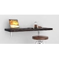 thumbnail image 2 of MCC Wall Mounted Floating Desk Folding Table for Small Spaces Kitchen Counter, Laundry Shelf, Computer Workbench for Wall, Fold Down Desk and Free Spirit Level Gift, 2 of 5