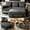 Grey, variant on Sleeper Sectional Sofa, 83" Convertible Sofa Bed with Pull Out Couches, Adjustable Backrest and Seating, L Shaped Couch with Small Desktop, Modern Chenille Sofas for Living Room Apartment,Khaki