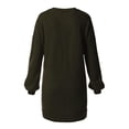 thumbnail image 4 of MixMatchy Women's Oversized V-Neck Tunic Sweatshirt with Side Pockets, 4 of 5