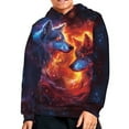 thumbnail image 2 of DISNIMO Galaxy Wolf Hoodies for Boys 8-10 Kids Hooded Sweatshirts Boys Sports Hoodie Pullover Hoodie Girls Long Sleeve Hoodies Pullover Boys Fall Hoodie for Children Hoodie with Pockets Kids, 2 of 7