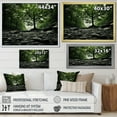 thumbnail image 4 of Designart "Mystical Shadows Green Forest" Landscapes Floater Framed Canvas Print, 4 of 7