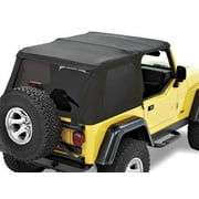 97-06 WRANGLER REPLACE-A-TOP FOR TREKTOP NX BLACK TWILL-BLACK TWILL