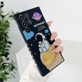 thumbnail image 4 of Compatible with Samsung Galaxy S22 Ultra Astronaut Case Women Girls Candy Cute Case Camera Lens Full Protection Soft Silicone Case for Samsung Galaxy S22 Ultra 5g 6.8 inch (Black Astronaut), 4 of 6
