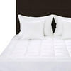 quilted fleece mattress pad (full) - mattress cover stretches up to 16 inches deep - fleece mattress topper and mattress protector by utopia bedding