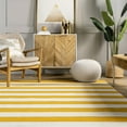 thumbnail image 4 of nuLOOM Gracen Cotton Stripe Area Rug, 6' x 9', Yellow, 4 of 9