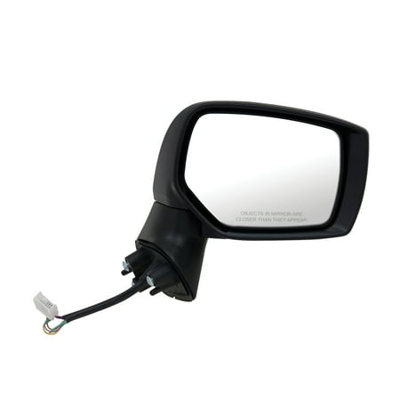 - 71525U - Fit System Passenger Side Mirror for 15-17 Subaru Outback/ Legacy, textured black w/ PTM cover, foldaway, w/o blind spot detection, w/o chrome trim level, Heated Power