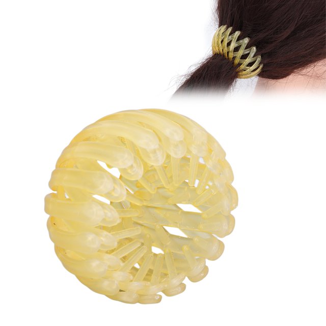 Soporte de Cola de Caballo Expandible ANGGREK Pinza para el Pelo de Pájaro Portátil Compacto