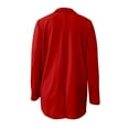 thumbnail image 3 of Vedolay Womens 2023 Suit Jackets Womens Cropped Blazer Casual Open Front Crop Blazer Jackets,Red 3XL, 3 of 5