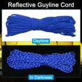thumbnail image 4 of Cuerda de tienda reflectante Uxcell de 20 metros, paracord de nylon de 3 mm, cuerda de guía de camping azul oscuro, 4 of 6