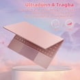 thumbnail image 2 of Rumtuk 14-inch Rose Laptop, 8GB DDR4 RAM, 256GB SSD, Celeron J4105 Quad-Core, IPS FHD, Win 11 Pro/Office 2019,180° Hinge, Webcam, TF Card Slot, USB 3.0, Ultra-Portable PC Notebook for Work Study, 2 of 7