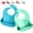 Blue and Green, variant on Silicone Bibs with Food Catcher, Soft and Waterproof Material, Adjustable Fit for Babies and Toddlers (Set of 2)