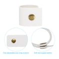 thumbnail image 4 of 6 Pcs Leather Napkin Rings Rustic Table Decor Thanksgiving White, 4 of 6