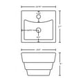 thumbnail image 4 of Imaginations Américaines 19.75-po. W Vessel Set Blanc, 4 of 5