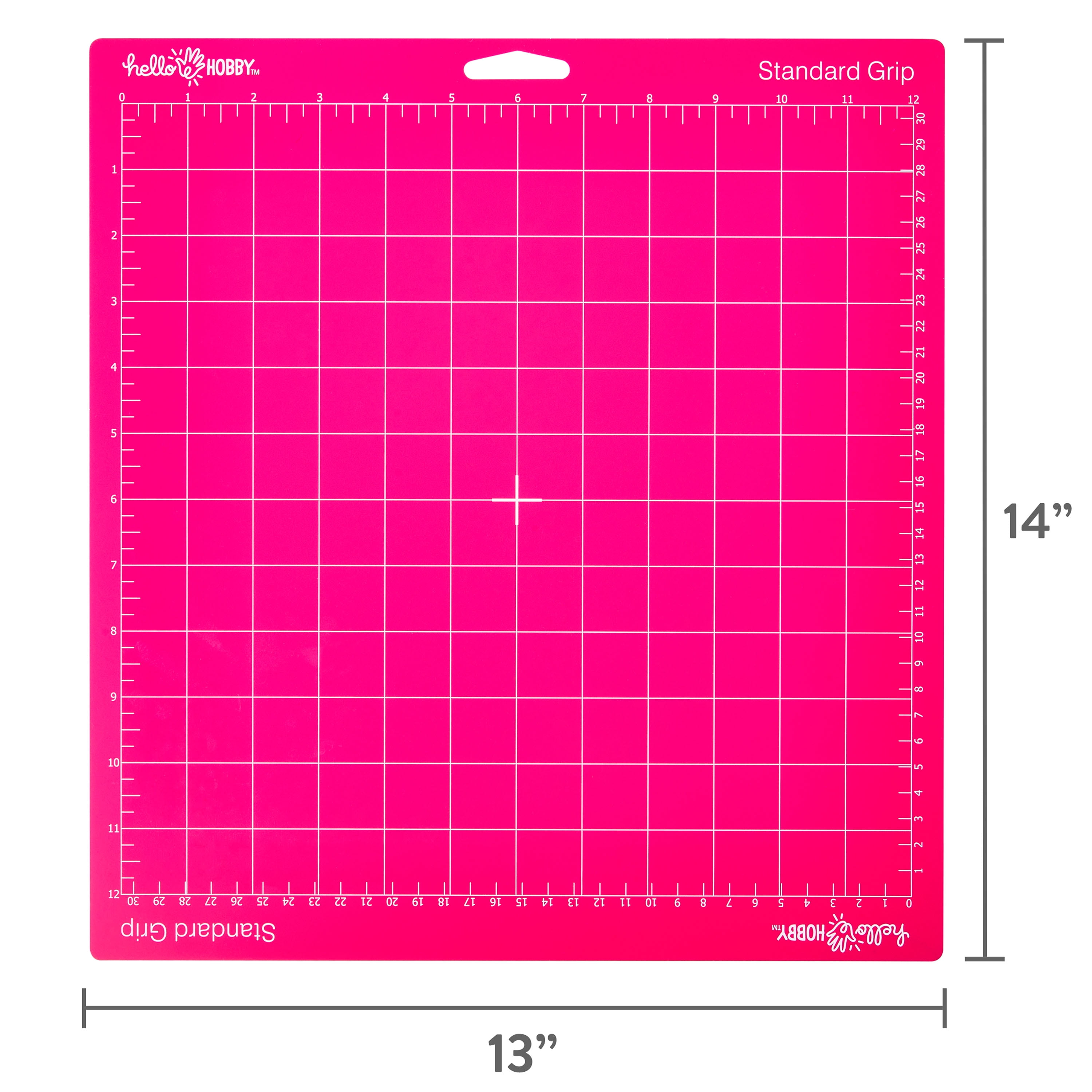 Hello Hobby 12" x 12" Standard Grip Adhesive Cutting Mat, for Craft, Pink, 2-Pack