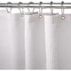 thumbnail image 1 of 180x180cm (White) Bathroom Shower Curtain with Metal Hooks, 1 of 5